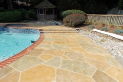 pool deck random pattern overlay kansas city