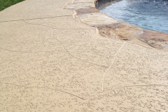 pool deck with custom scoreline kansas city