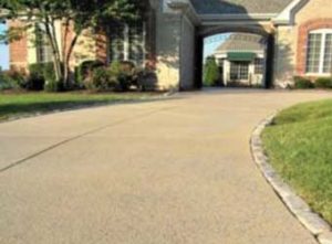 commercial place concrete driveway