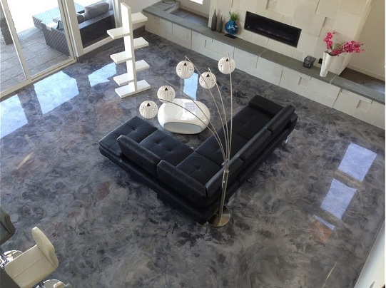 epoxy interior floors