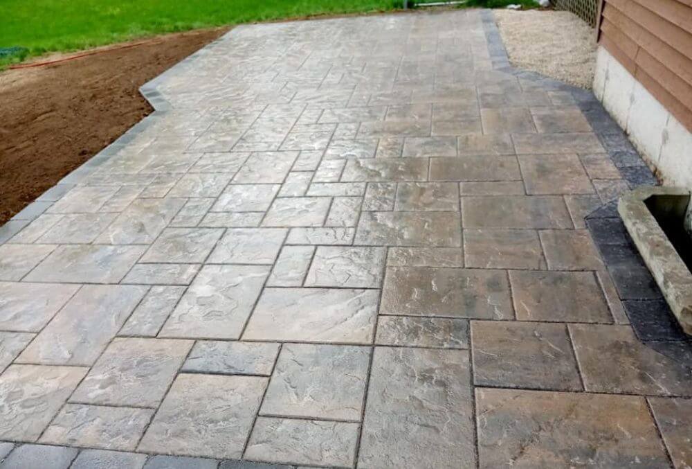 stamped concrete floor
