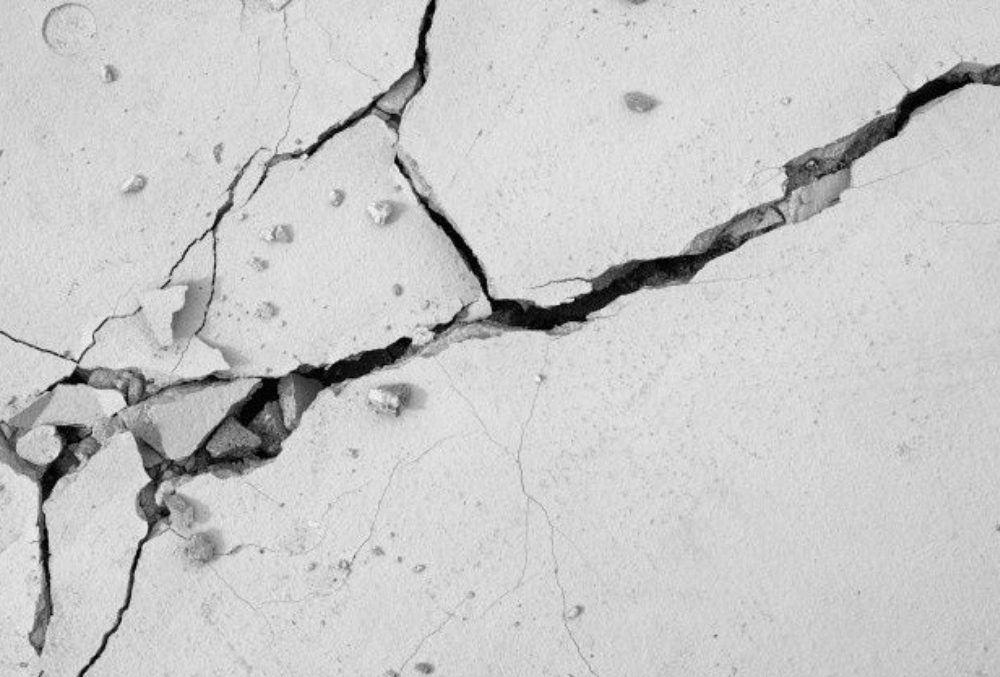cracks in a slab