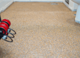 polyaspartic coated floor