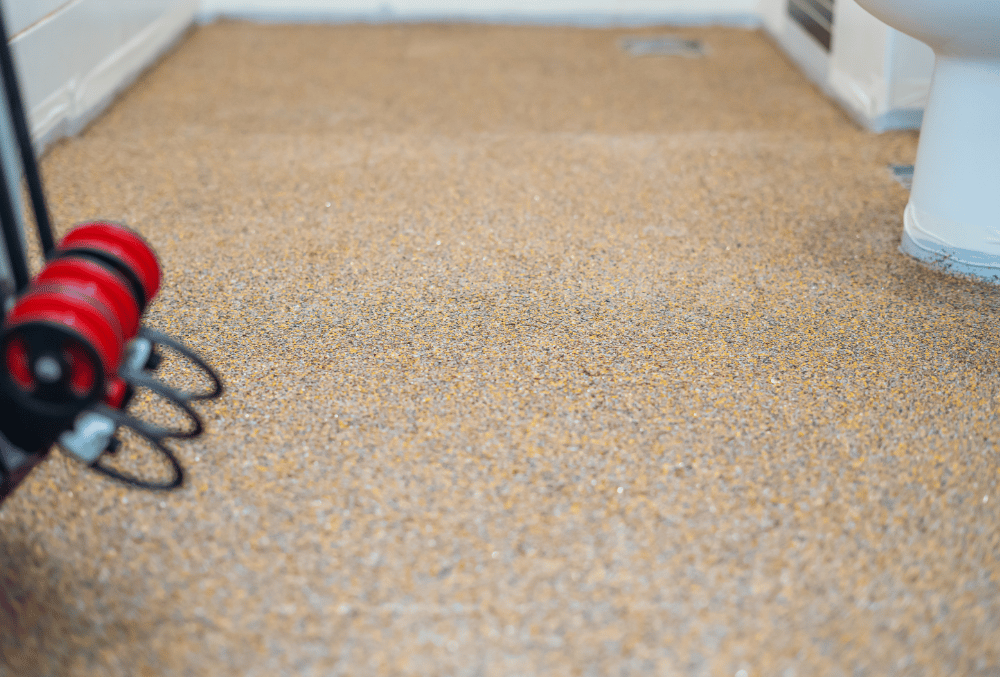 polyaspartic coated floor
