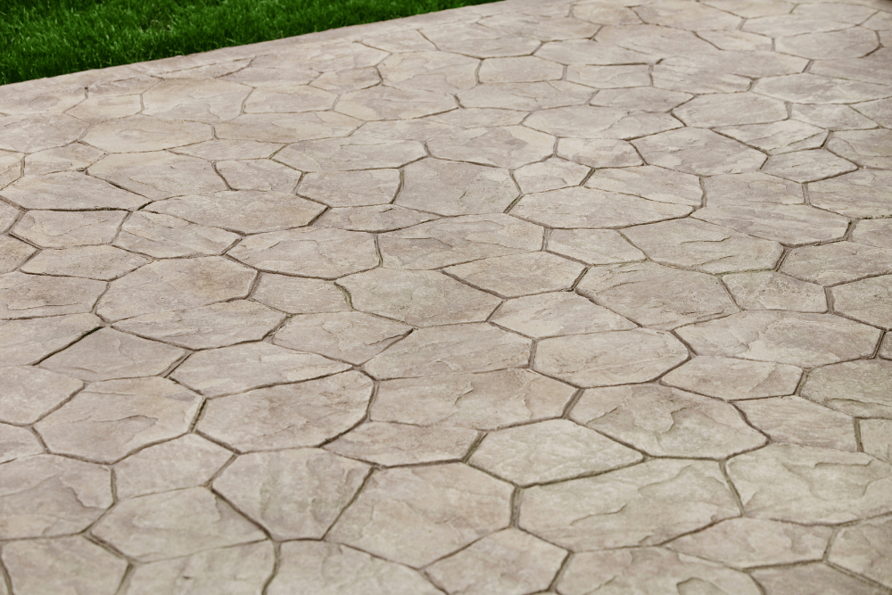 stamped concrete flooring