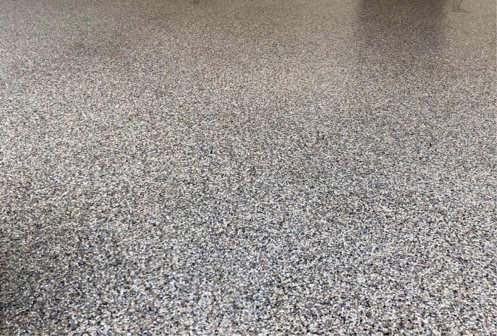 Polyurea polyaspartic garage floor coating
