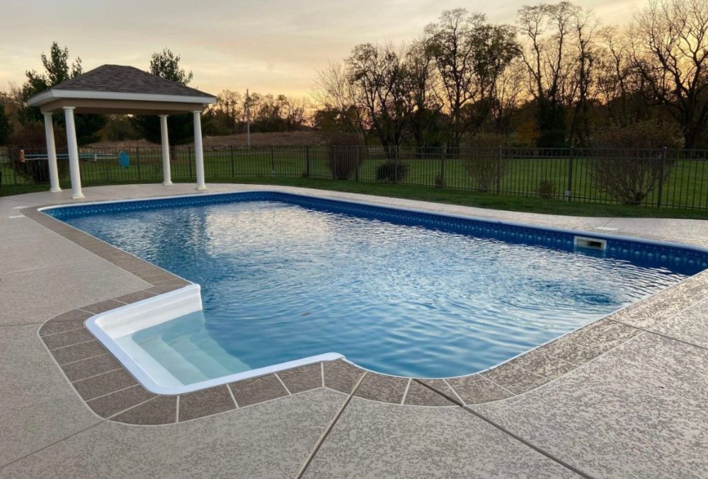 commercial pool deck
