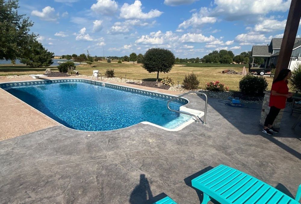 Pool deck resurfacing