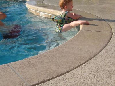 concrete pool deck