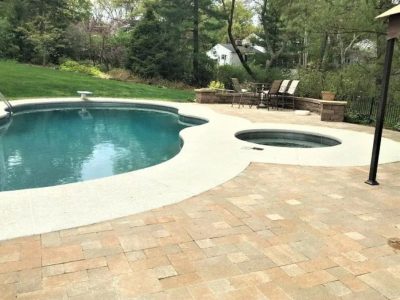 outdated pool deck