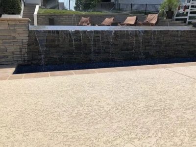 spray textured pool deck